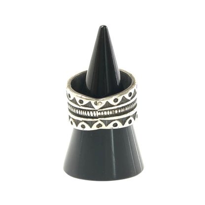 【現状渡し品】【メンズ】 NAVAJO ナバホ族 GARY REEVES ゲーリー リーブス STERLING RING スターリング リング 指輪 アクセサリー 192-260601-na-17-tagh カラー：シルバー 万代Net店