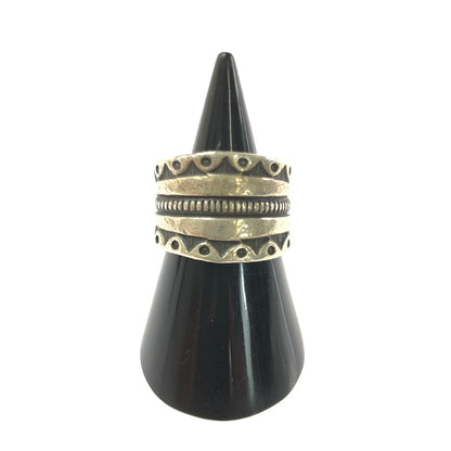 【現状渡し品】【メンズ】 NAVAJO ナバホ族 GARY REEVES ゲーリー リーブス STERLING RING スターリング リング 指輪 アクセサリー 192-260601-na-17-tagh カラー：シルバー 万代Net店