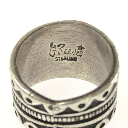 【現状渡し品】【メンズ】 NAVAJO ナバホ族 GARY REEVES ゲーリー リーブス STERLING RING スターリング リング 指輪 アクセサリー 192-260601-na-17-tagh カラー：シルバー 万代Net店