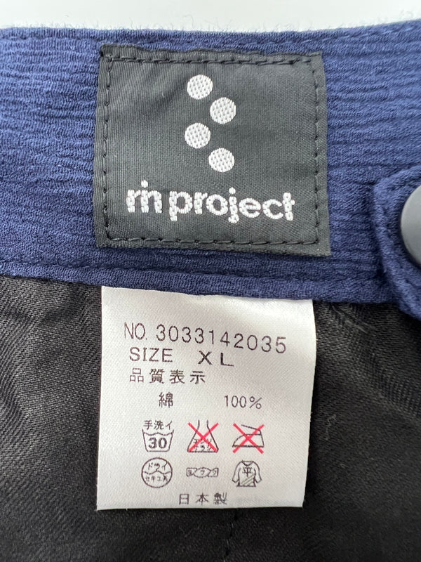 【中古美品】【メンズ】 rin project リンプロジェクト ステテコショートパンツ 3033-142035 ボトムス ハーフパンツ ショーツ 178-260620-kk-31-hon サイズ：XL カラー：ネイビー 万代Net店