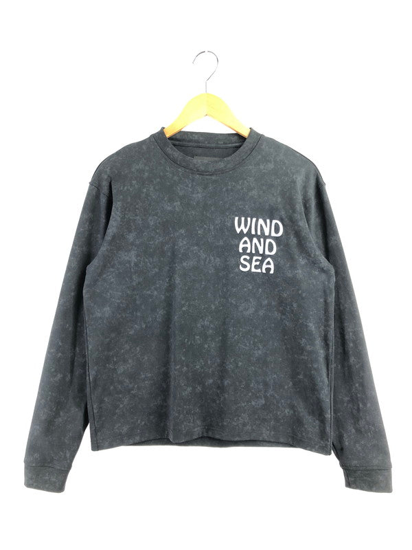 【中古品】【メンズ】 WIND AND SEA ウィン ダン シー PALM TREE L/S TEE WDS-O-AEOS-25-Q1-CS-01 パーム ツリー ロングスリーブ Tシャツ 長袖 Tシャツ トップス 142-260709-rt-30-tag サイズ：S カラー：ブラック 万代Net店