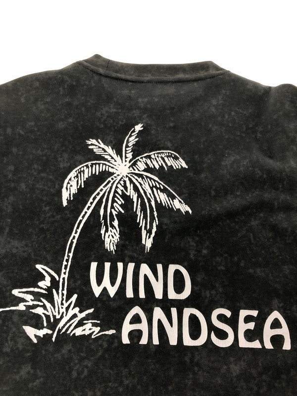 【中古品】【メンズ】 WIND AND SEA ウィン ダン シー PALM TREE L/S TEE WDS-O-AEOS-25-Q1-CS-01 パーム ツリー ロングスリーブ Tシャツ 長袖 Tシャツ トップス 142-260709-rt-30-tag サイズ：S カラー：ブラック 万代Net店