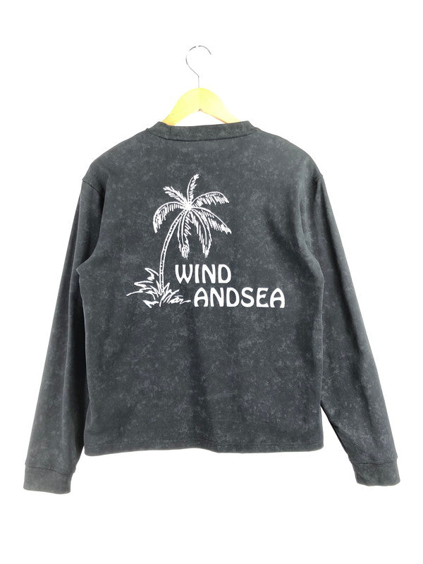 【中古品】【メンズ】 WIND AND SEA ウィン ダン シー PALM TREE L/S TEE WDS-O-AEOS-25-Q1-CS-01 パーム ツリー ロングスリーブ Tシャツ 長袖 Tシャツ トップス 142-260709-rt-30-tag サイズ：S カラー：ブラック 万代Net店