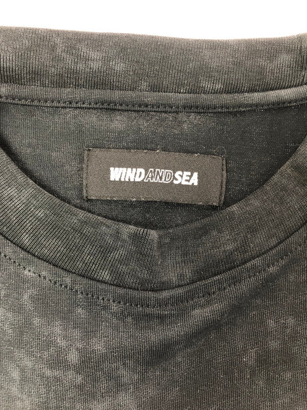【中古品】【メンズ】 WIND AND SEA ウィン ダン シー PALM TREE L/S TEE WDS-O-AEOS-25-Q1-CS-01 パーム ツリー ロングスリーブ Tシャツ 長袖 Tシャツ トップス 142-260709-rt-30-tag サイズ：S カラー：ブラック 万代Net店