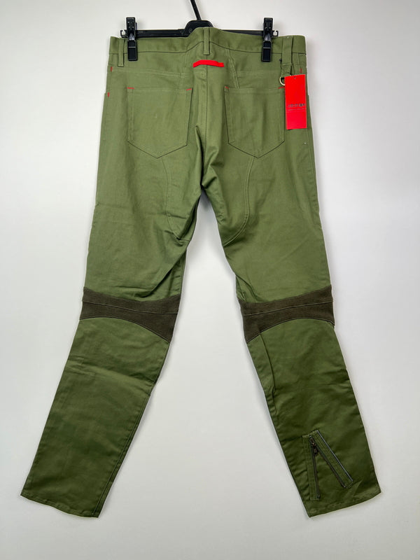 【中古美品】【メンズ】 SHINICHIRO ARAKAWA シンイチロウ アラカワ RIDING PANTS P07-TWD ライディングパンツ ボトムス 178-260620-kk-32-hon サイズ：XL カラー：オリーブ 万代Net店