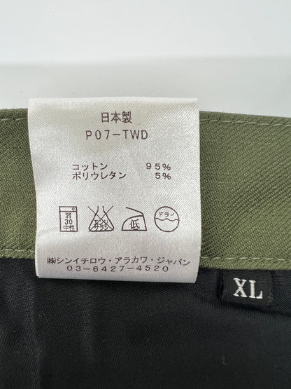 【中古美品】【メンズ】 SHINICHIRO ARAKAWA シンイチロウ アラカワ RIDING PANTS P07-TWD ライディングパンツ ボトムス 178-260620-kk-32-hon サイズ：XL カラー：オリーブ 万代Net店