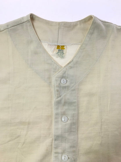 【中古品】【メンズ】 RUSSELL ラッセル 70's GAME SHIRT 70年代 ゲーム シャツ トップス ヴィンテージ 146-260604-rt-28-tagh サイズ：BOYS XL カラー：ホワイト 万代Net店