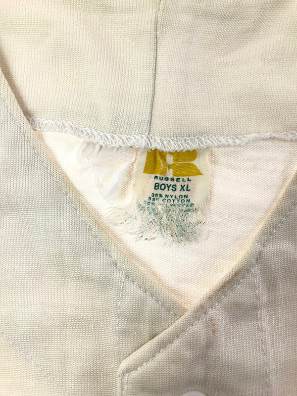 【中古品】【メンズ】 RUSSELL ラッセル 70's GAME SHIRT 70年代 ゲーム シャツ トップス ヴィンテージ 146-260604-rt-28-tagh サイズ：BOYS XL カラー：ホワイト 万代Net店