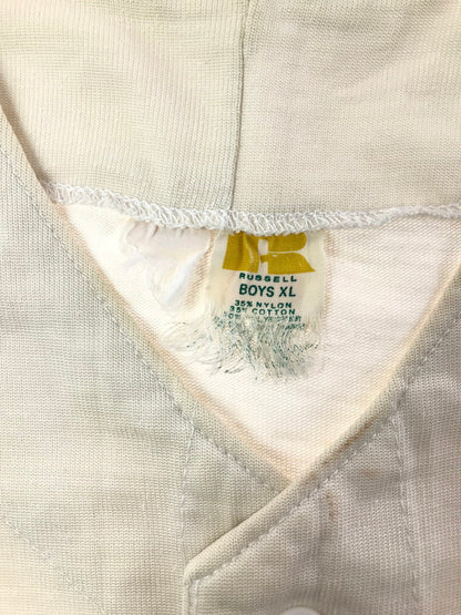 【中古品】【メンズ】 RUSSELL ラッセル 70's GAME SHIRT 70年代 ゲーム シャツ トップス ヴィンテージ 146-260604-rt-28-tagh サイズ：BOYS XL カラー：ホワイト 万代Net店