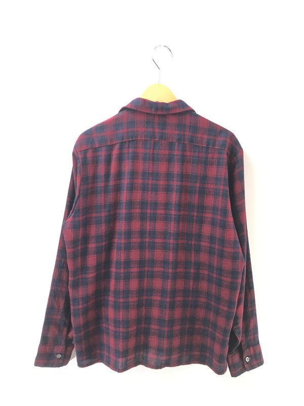 【現状渡し品】【メンズ】 MCGREGOR SCOTSET マックレガー スコットセット CHECK SHIRT チェック シャツ 衿芯 長袖シャツ トップス 146-260607-rt-09-tagh サイズ：15-15.5 カラー：レッド 万代Net店