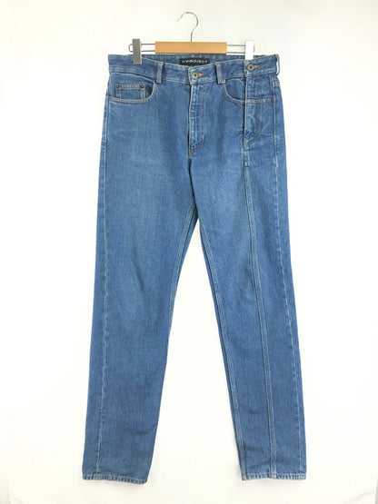 【中古品】【メンズ】 Y PROJECT ワイ プロジェクト 18SS ASYMMETRY DENIM PANTS アシンメトリー デニムパンツ ジーンズ ボトムス 152-260603-rt-12-tagh サイズ：M カラー：インディゴ 万代Net店