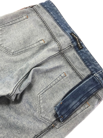 【中古品】【メンズ】 Y PROJECT ワイ プロジェクト 18SS ASYMMETRY DENIM PANTS アシンメトリー デニムパンツ ジーンズ ボトムス 152-260603-rt-12-tagh サイズ：M カラー：インディゴ 万代Net店