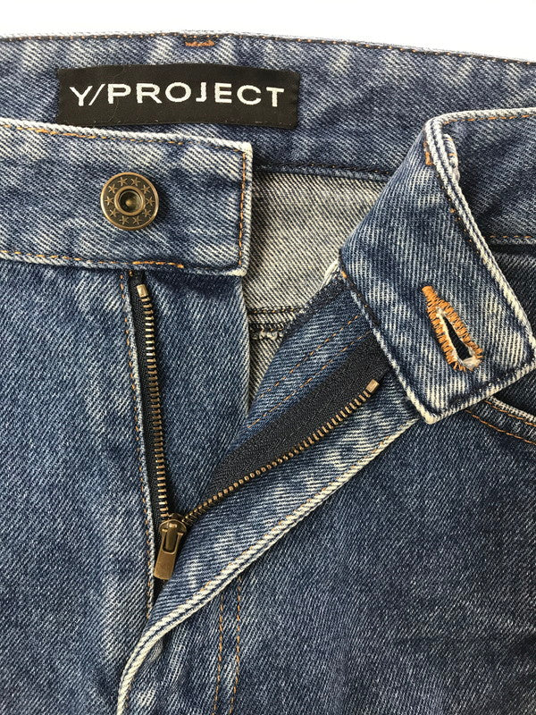 【中古品】【メンズ】 Y PROJECT ワイ プロジェクト 18SS ASYMMETRY DENIM PANTS アシンメトリー デニムパンツ ジーンズ ボトムス 152-260603-rt-12-tagh サイズ：M カラー：インディゴ 万代Net店