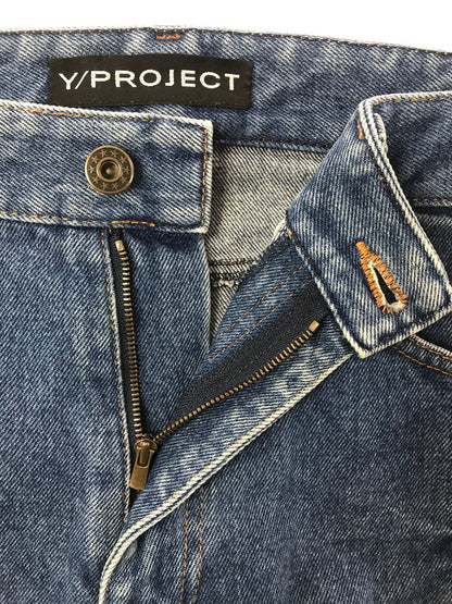 【中古品】【メンズ】 Y PROJECT ワイ プロジェクト 18SS ASYMMETRY DENIM PANTS アシンメトリー デニムパンツ ジーンズ ボトムス 152-260603-rt-12-tagh サイズ：M カラー：インディゴ 万代Net店