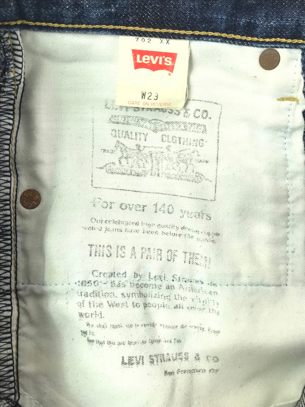 【中古品】【メンズ】 LEVI'S リーバイス 90's BIG E CINCH BAG DENIM PANTS 90年代 ビッグE シンチバッグ デニムパンツ 刻印J22 復刻 702 ジーンズ 157-260603-rt-13-tagh サイズ：W29 L34 カラー：インディゴ 万代Net店