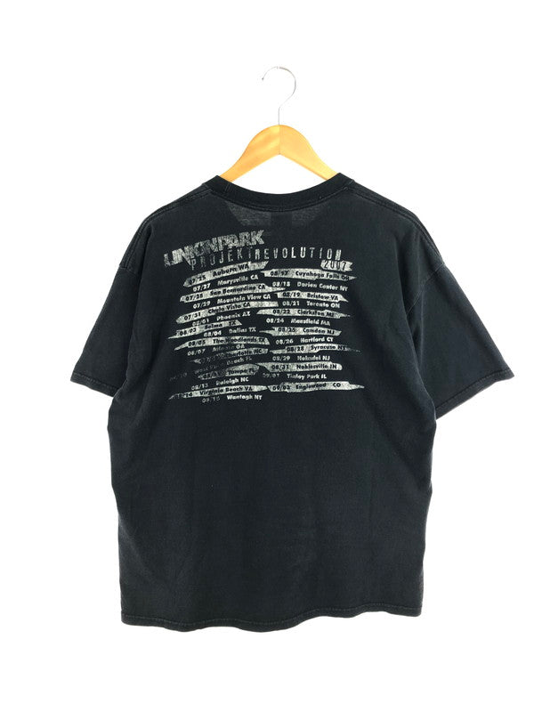 【現状渡し品】【メンズ】 LINKIN PARK リンキン パーク JERZEES ジャージーズ 2007 PROJECT REVOLUTION S/S TEE Tシャツ 半袖Tシャツ 146-260531-na-13-tagh サイズ：XL カラー：ブラック 万代Net店