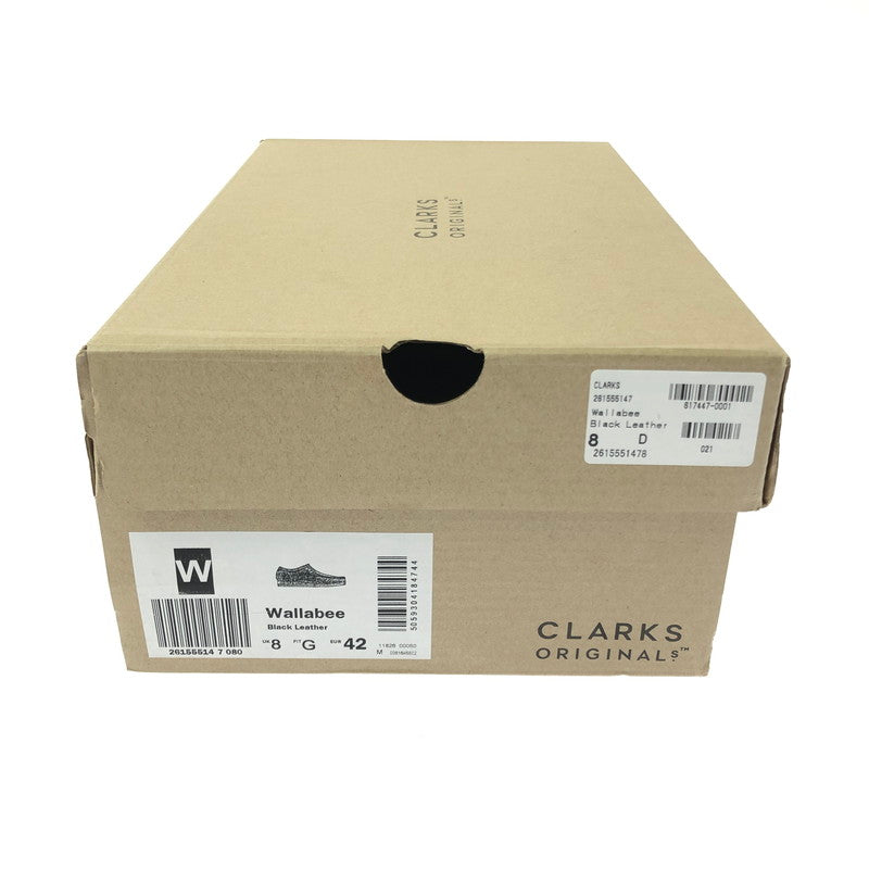 【中古品】【メンズ】 CLARKS クラークス WALLABEE 261555147 ワラビー モカシンシューズ 靴 164-260605-na-16-tagh サイズ：US 9M カラー：BLACK 万代Net店