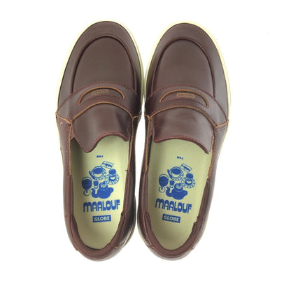 【中古品】【メンズ】 GLOBE グローブ LIAIZON リアゾン スニーカー 靴 162-260605-na-14-tagh サイズ：27cm US 9 カラー：OXBLOOD MAALOUF 万代Net店