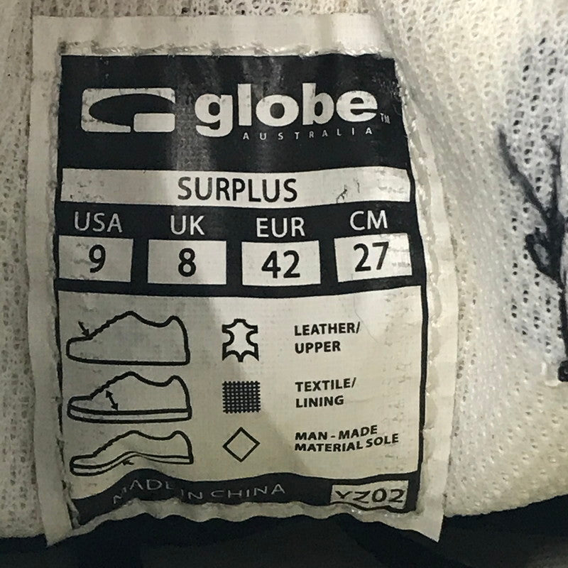 【中古品】【メンズ】 GLOBE グローブ SURPLUS サープラス スニーカー 靴 162-260605-na-09-tagh サイズ：27cm US 9 カラー：BLACK/CREAM/MONTANO 万代Net店