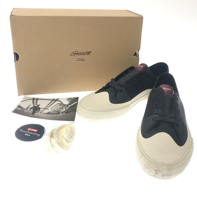 【中古品】【メンズ】 GLOBE グローブ GILLETTE ジレット スニーカー 靴 162-260605-na-10-tagh サイズ：28.5cm US 10.5 カラー：BLACK/CREAM 万代Net店