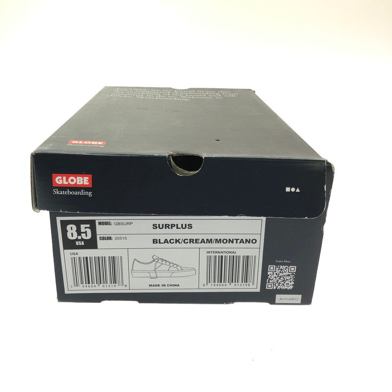 【中古品】【メンズ】 GLOBE グローブ SURPLUS サープラス スニーカー 靴 162-260605-na-13-tagh サイズ：26.5cm US 8.5 カラー：BLACK CREAM MONTANO 万代Net店