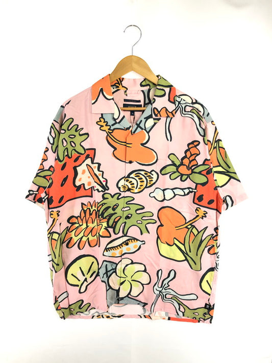 【中古美品】【メンズ】 ROARK REVIVAL ロアークリバイバル S/S WOVEN - COMFORT FIT RWJ924-PNK 半袖 総柄 シャツ 145-260531-na-19-tagh サイズ：XL カラー：マルチカラー 万代Net店