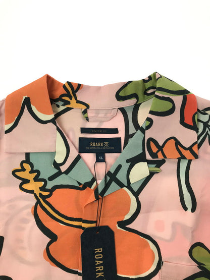 【中古美品】【メンズ】 ROARK REVIVAL ロアークリバイバル S/S WOVEN - COMFORT FIT RWJ924-PNK 半袖 総柄 シャツ 145-260531-na-19-tagh サイズ：XL カラー：マルチカラー 万代Net店
