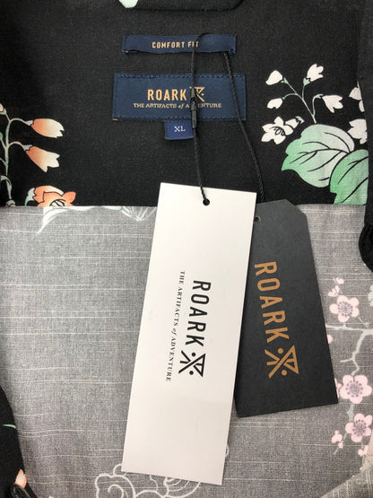 【中古美品】【メンズ】 ROARK REVIVAL ロアーク リバイバル TIGER LOTUS JOURNEY SS RWJ1104-BLK タイガー ロータス ジャーニー 半袖Tシャツ トップス 145-260607-rt-23-tagh サイズ：XL カラー：ブラック 万代Net店