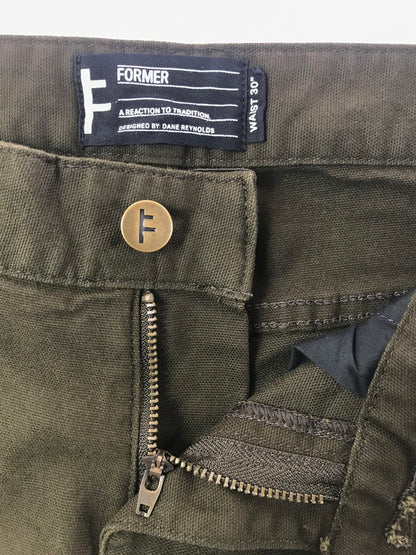 【中古美品】【メンズ】 FORMER フォーマー DISTEND WORK PANT FPA-22201 ワーク パンツ ボトムス 158-260603-rt-15-tagh サイズ：30 カラー：カーキ 万代Net店