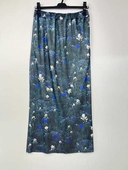 【中古美品】【レディース】 RADIATE ラディエイト フラワープリントリブタイトスカート 3499-L042 ボトムス ロングスカート 178-260620-kk-29-hon サイズ：9号 カラー：ブルー 万代Net店