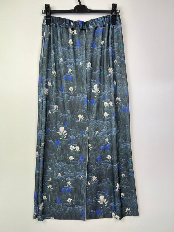 【中古美品】【レディース】 RADIATE ラディエイト フラワープリントリブタイトスカート 3499-L042 ボトムス ロングスカート 178-260620-kk-29-hon サイズ：9号 カラー：ブルー 万代Net店