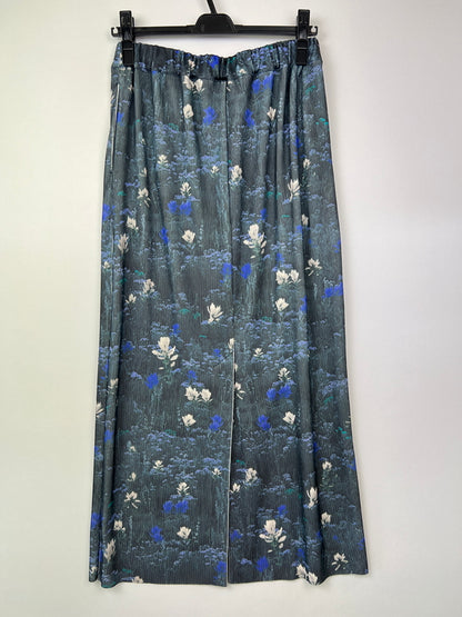 【中古美品】【レディース】 RADIATE ラディエイト フラワープリントリブタイトスカート 3499-L042 ボトムス ロングスカート 178-260620-kk-29-hon サイズ：9号 カラー：ブルー 万代Net店