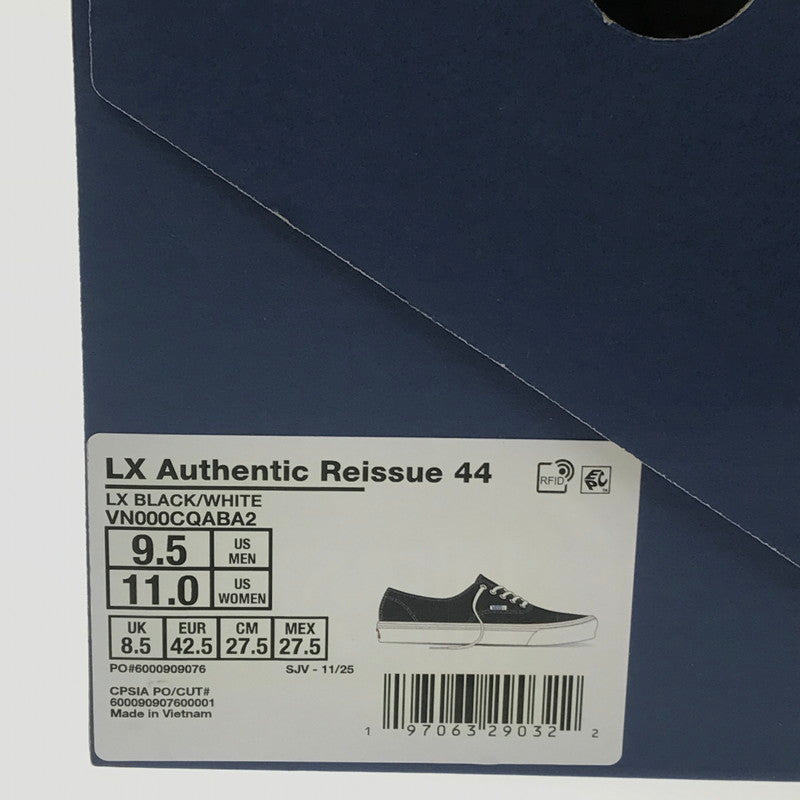 【中古美品】【メンズ】 VANS ヴァンズ LX AUTHENTIC REISSUE 44 VN000CQABA2 オーセンティック リイシュー 44 スニーカー 靴 162-260605-na-08-tagh サイズ：27.5cm US 9.5 カラー：BLACK/WHITE 万代Net店