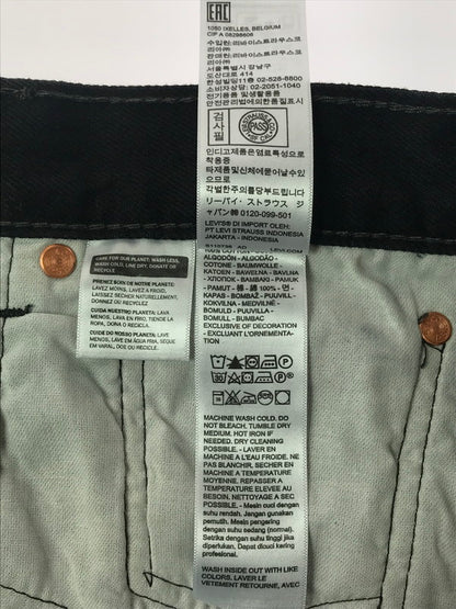 【中古品】【メンズ】 LEVI`S リーバイス 501 BLACK DENIM PANTS PC9-00501-0660 501 ブラック デニム パンツ ボトムス 158-260603-rt-18-tagh サイズ：W34 L32 カラー：ブラック 万代Net店