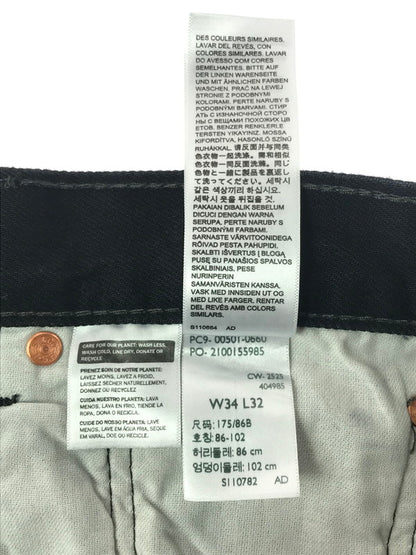 【中古品】【メンズ】 LEVI`S リーバイス 501 BLACK DENIM PANTS PC9-00501-0660 501 ブラック デニム パンツ ボトムス 158-260603-rt-18-tagh サイズ：W34 L32 カラー：ブラック 万代Net店