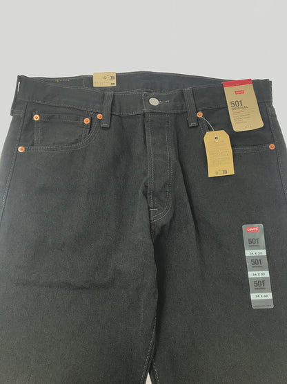 【中古品】【メンズ】 LEVI`S リーバイス 501 BLACK DENIM PANTS PC9-00501-0660 501 ブラック デニム パンツ ボトムス 158-260603-rt-18-tagh サイズ：W34 L32 カラー：ブラック 万代Net店