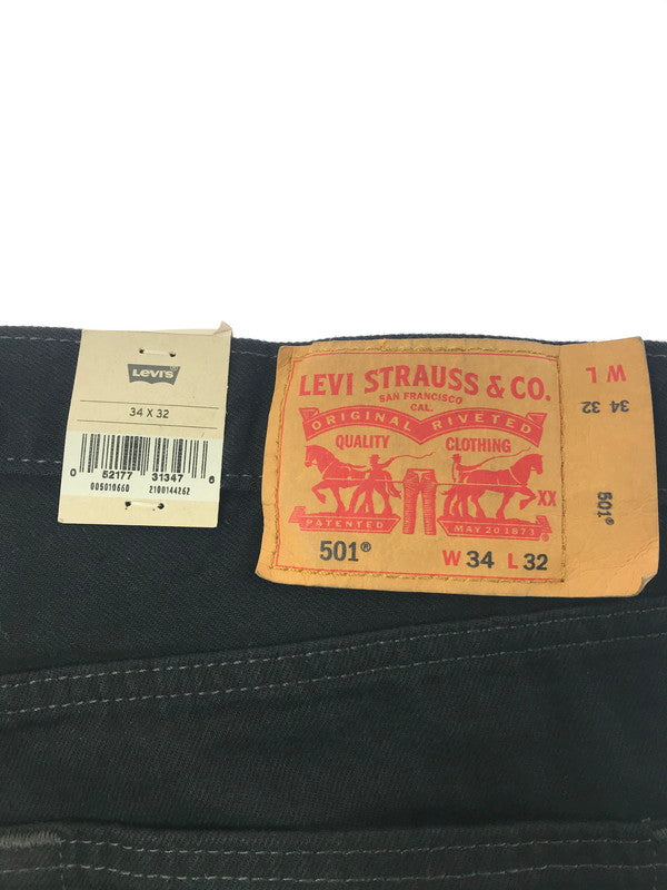 【中古品】【メンズ】 LEVI`S リーバイス 501 BLACK DENIM PANTS PC9-00501-0660 501 ブラック デニム パンツ ボトムス 158-260603-rt-18-tagh サイズ：W34 L32 カラー：ブラック 万代Net店