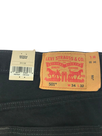 【中古品】【メンズ】 LEVI`S リーバイス 501 BLACK DENIM PANTS PC9-00501-0660 501 ブラック デニム パンツ ボトムス 158-260603-rt-18-tagh サイズ：W34 L32 カラー：ブラック 万代Net店