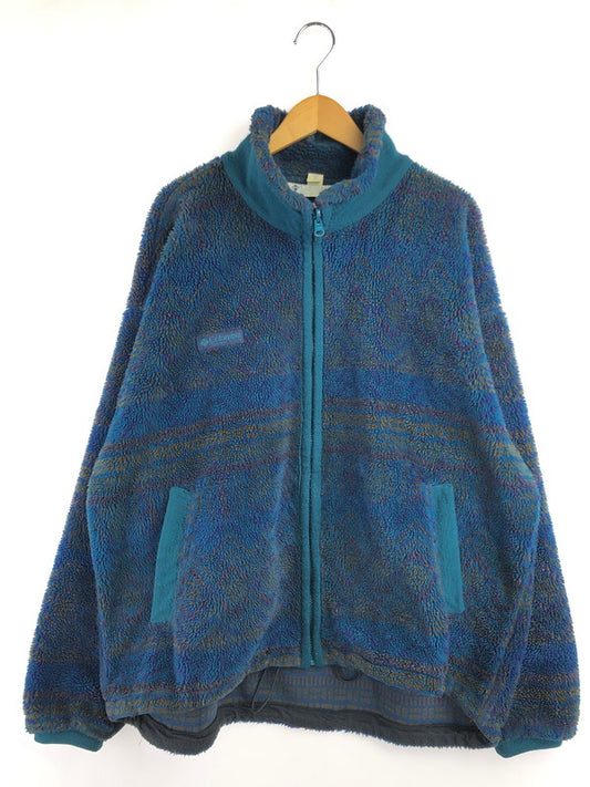 【現状渡し品】【メンズ】 COLUMBIA コロンビア 90's ALL-OVER PATTERN FLEECE JACKET 総柄 フリース ジャケット アウター 146-260607-rt-28-tagh サイズ：XL カラー：グリーン系 万代Net店