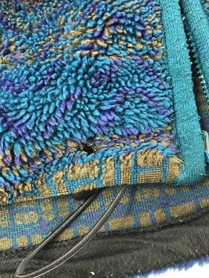 【現状渡し品】【メンズ】 COLUMBIA コロンビア 90's ALL-OVER PATTERN FLEECE JACKET 総柄 フリース ジャケット アウター 146-260607-rt-28-tagh サイズ：XL カラー：グリーン系 万代Net店