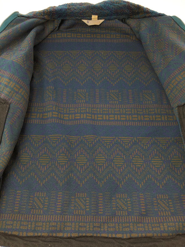 【現状渡し品】【メンズ】 COLUMBIA コロンビア 90's ALL-OVER PATTERN FLEECE JACKET 総柄 フリース ジャケット アウター 146-260607-rt-28-tagh サイズ：XL カラー：グリーン系 万代Net店