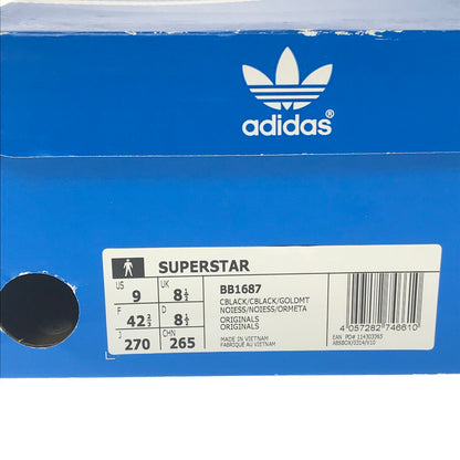 【中古品】【メンズ】 ADIDAS アディダス SUPERSTAR BB1687 スーパースター スニーカー 靴 161-260605-na-02-tagh サイズ：27cm US 9 カラー：BLACK 万代Net店