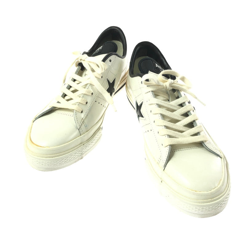 【現状渡し品】【メンズ】 CONVERSE コンバース ONE STAR ワンスター スニーカー 靴 162-260605-na-12-tagh サイズ：8 カラー：WHITE/BLACK 万代Net店