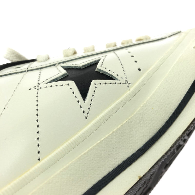 【現状渡し品】【メンズ】 CONVERSE コンバース ONE STAR ワンスター スニーカー 靴 162-260605-na-12-tagh サイズ：8 カラー：WHITE/BLACK 万代Net店