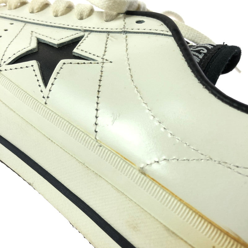 【現状渡し品】【メンズ】 CONVERSE コンバース ONE STAR ワンスター スニーカー 靴 162-260605-na-12-tagh サイズ：8 カラー：WHITE/BLACK 万代Net店