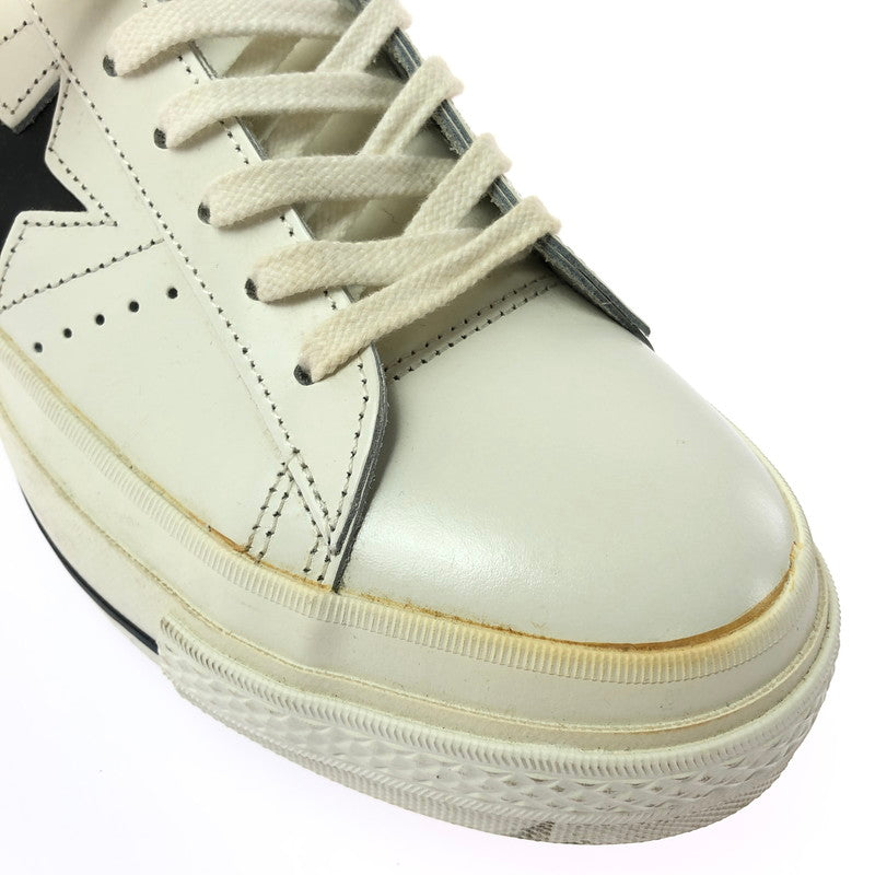 【現状渡し品】【メンズ】 CONVERSE コンバース ONE STAR ワンスター スニーカー 靴 162-260605-na-12-tagh サイズ：8 カラー：WHITE/BLACK 万代Net店