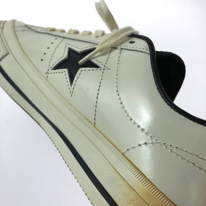 【現状渡し品】【メンズ】 CONVERSE コンバース ONE STAR ワンスター スニーカー 靴 162-260605-na-12-tagh サイズ：8 カラー：WHITE/BLACK 万代Net店