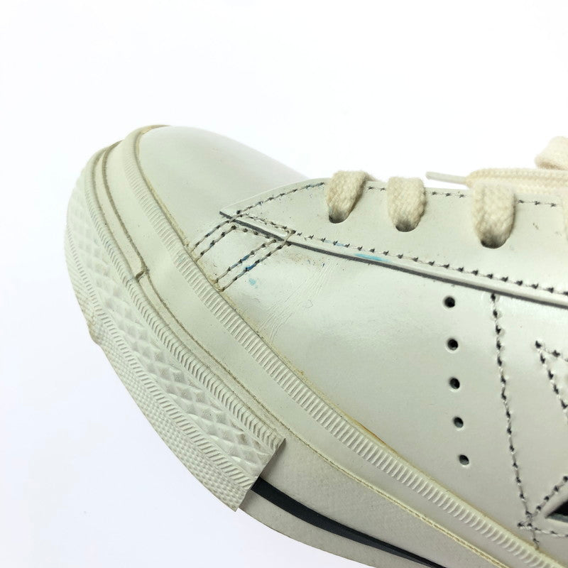 【現状渡し品】【メンズ】 CONVERSE コンバース ONE STAR ワンスター スニーカー 靴 162-260605-na-12-tagh サイズ：8 カラー：WHITE/BLACK 万代Net店