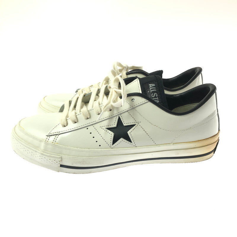 【現状渡し品】【メンズ】 CONVERSE コンバース ONE STAR ワンスター スニーカー 靴 162-260605-na-12-tagh サイズ：8 カラー：WHITE/BLACK 万代Net店