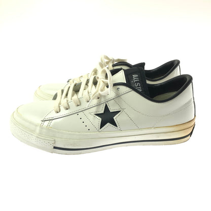 【現状渡し品】【メンズ】 CONVERSE コンバース ONE STAR ワンスター スニーカー 靴 162-260605-na-12-tagh サイズ：8 カラー：WHITE/BLACK 万代Net店